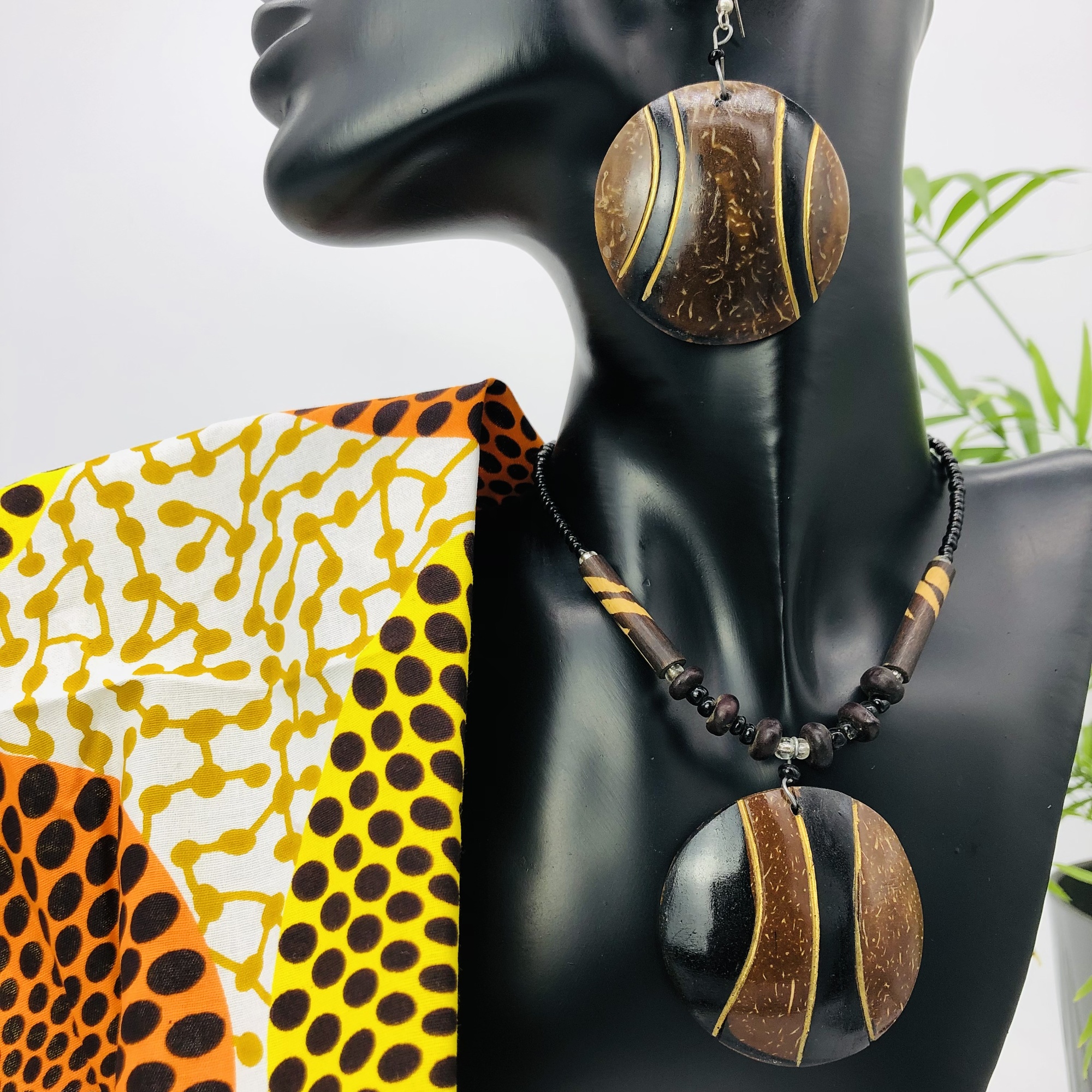 Matamba Pendant Necklace and Earring Set - Dual