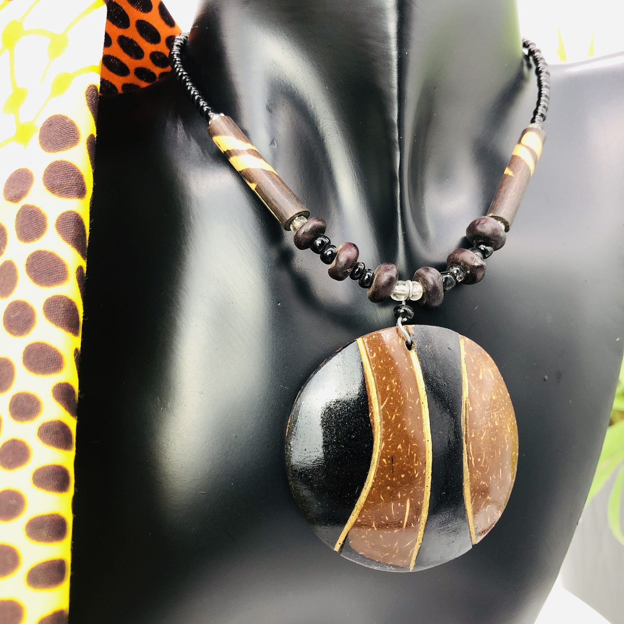 Matamba Pendant Necklace and Earring Set - Dual - Image 2