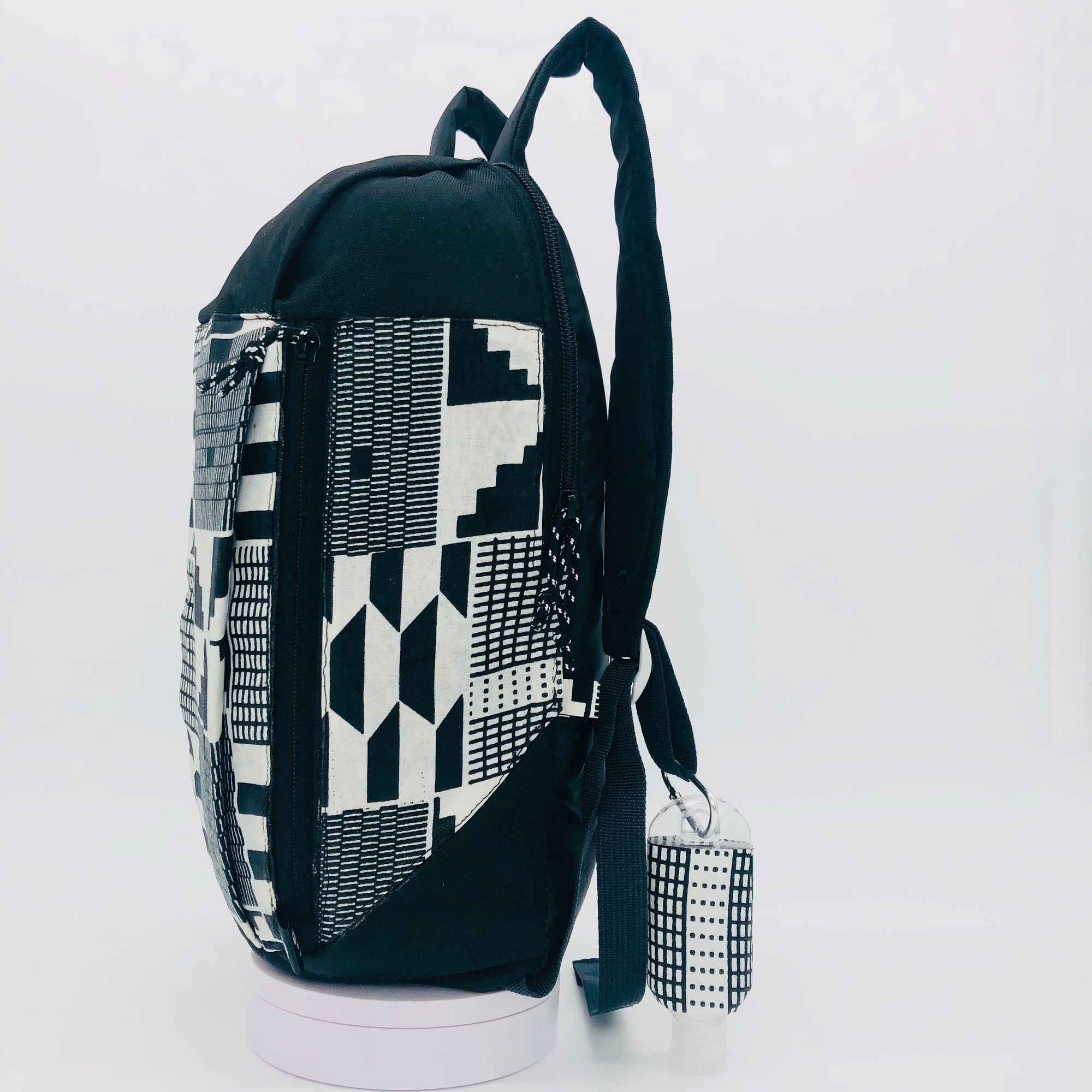 Monochrome Kente 10L Backpack Multipurpose Daypack - Walking, Hiking - black - Image 8