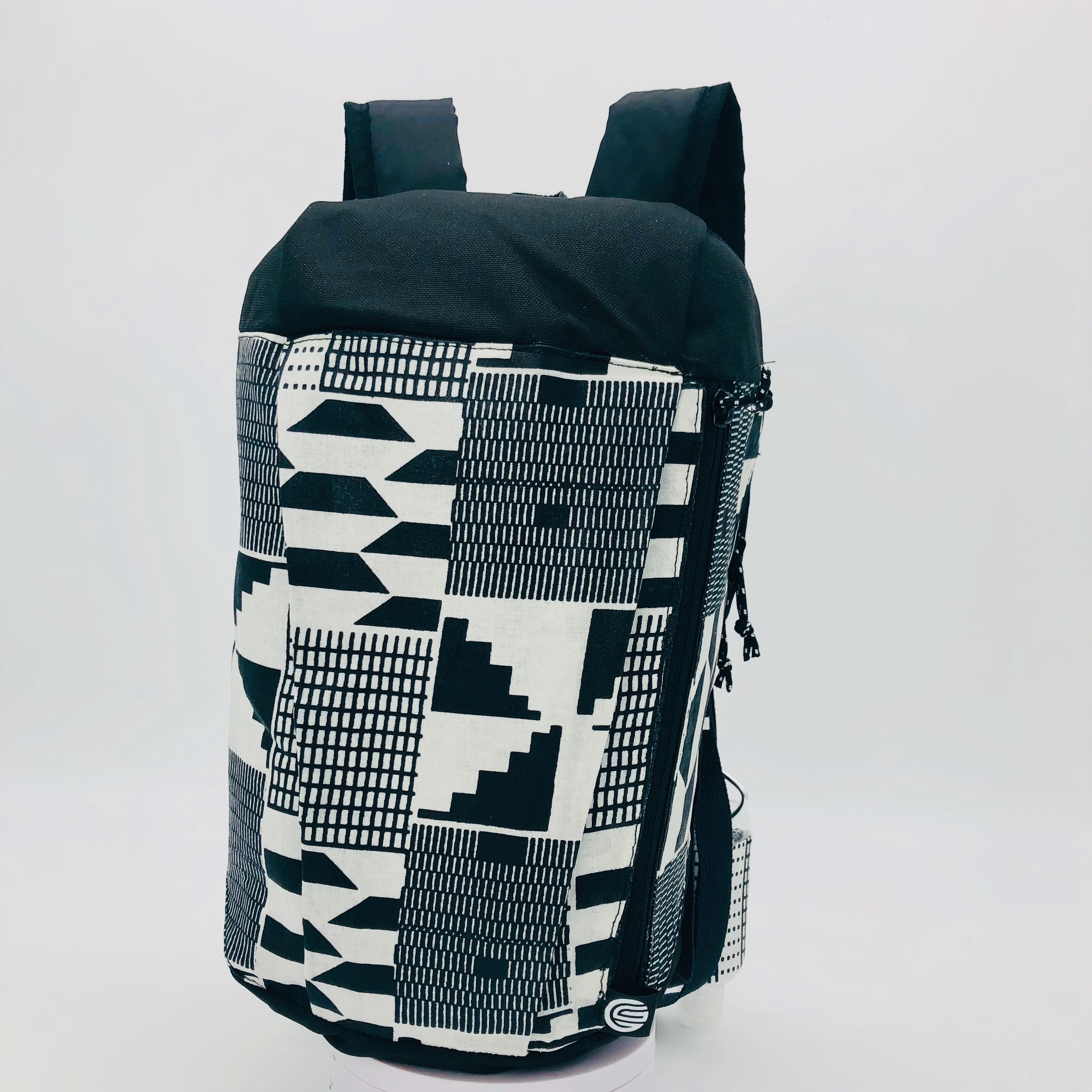 Monochrome Kente 10L Backpack Multipurpose Daypack - Walking, Hiking - black - Image 7