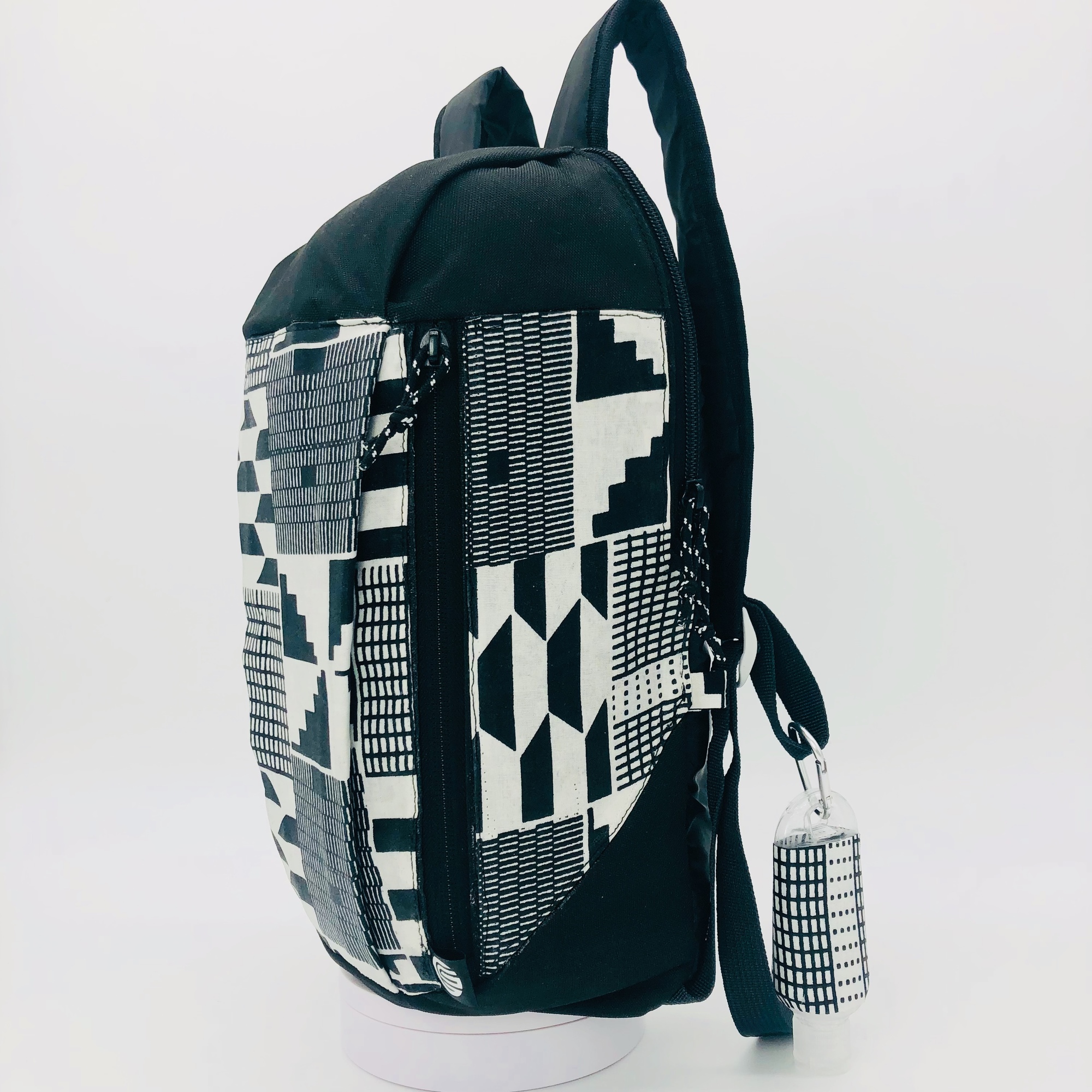 Monochrome Kente 10L Backpack Multipurpose Daypack - Walking, Hiking - black
