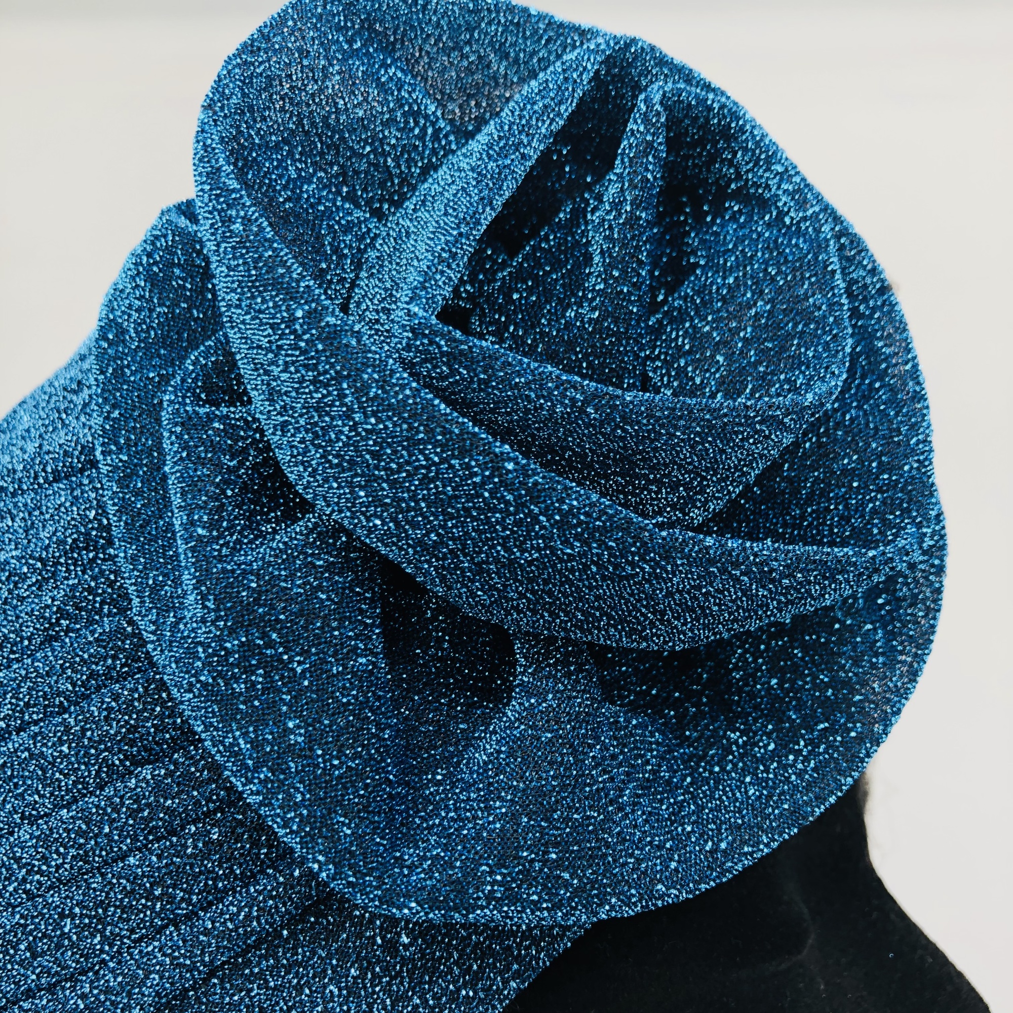 Ruva ready-tied shimmer headwrap - ocean blue - Image 7