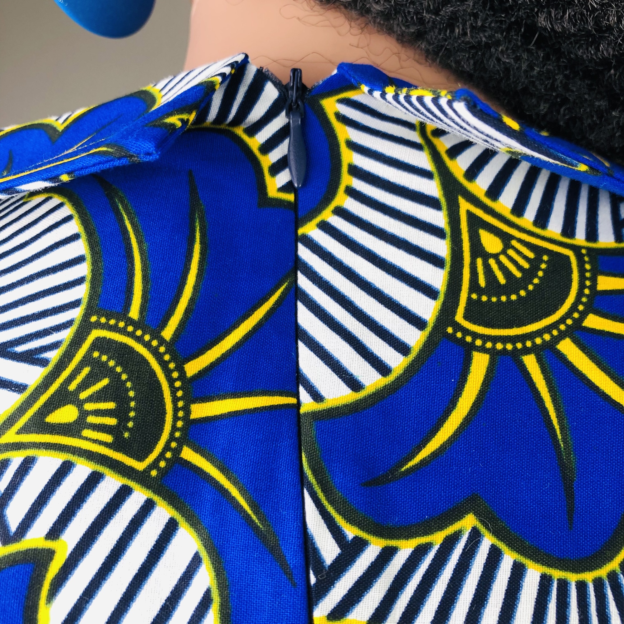 Jacaranda African Ankara Print Shift Dress - Image 10