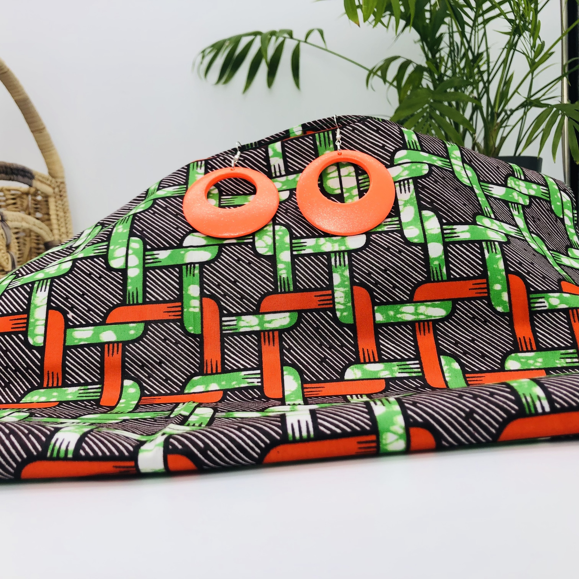 Ketani African Headwrap with Matching Earring Set - Image 6