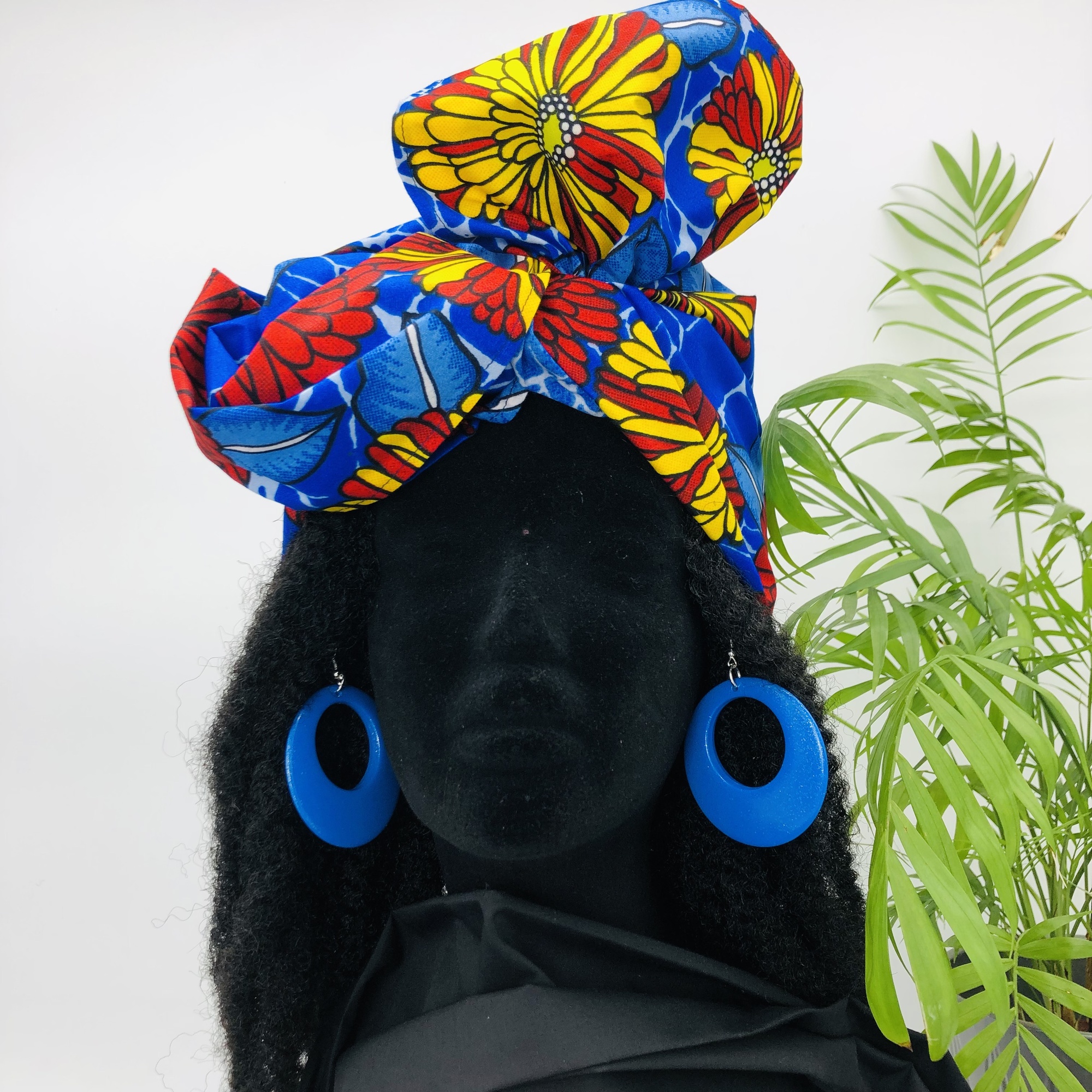Mwaka Headwrap with Matching Earring Set - Image 5