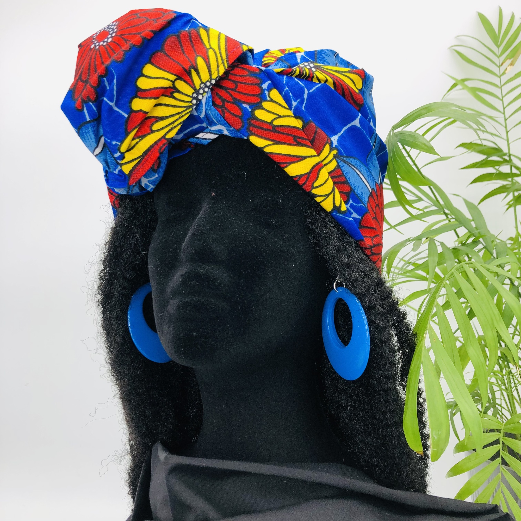 Mwaka Headwrap with Matching Earring Set