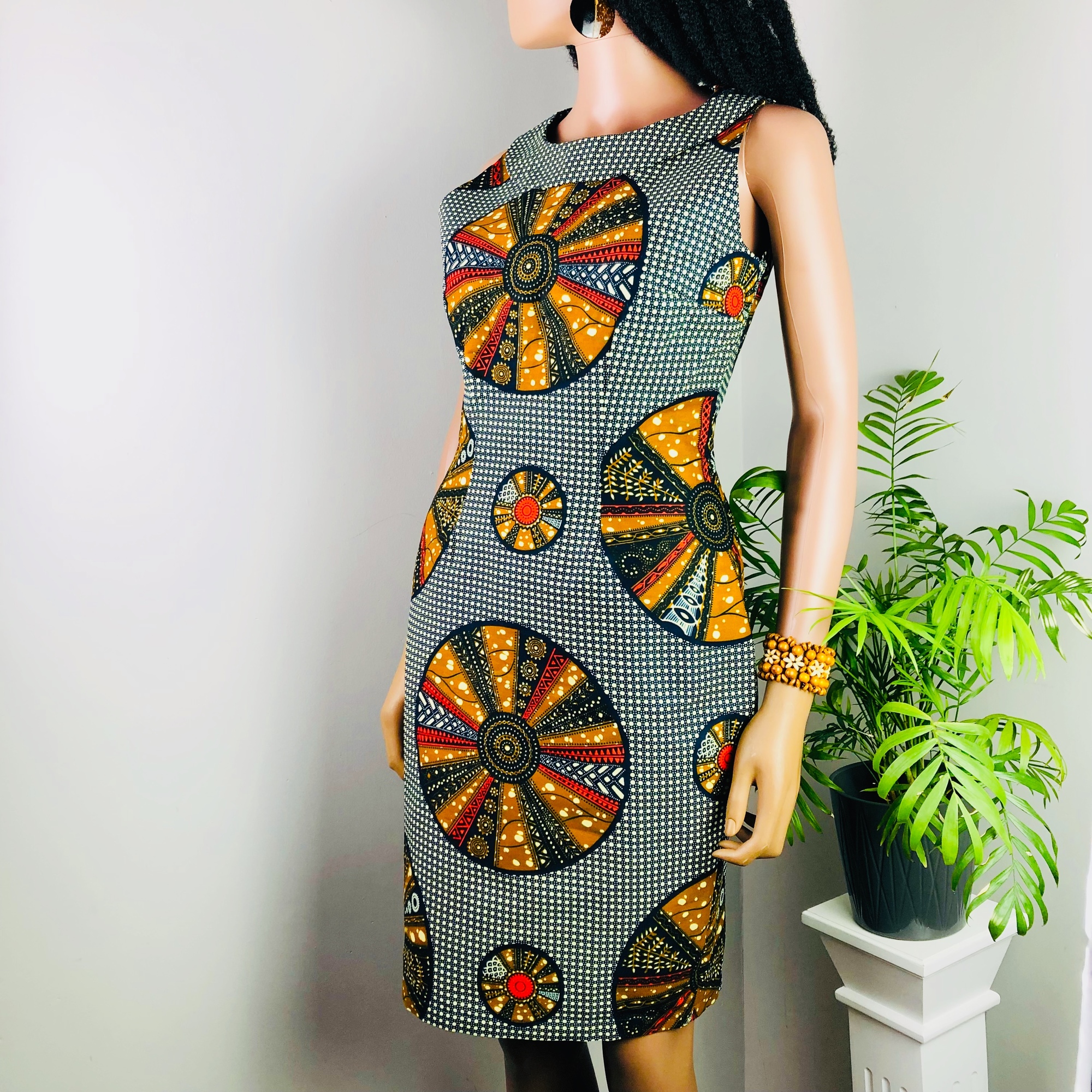 Ngoma African Ankara Print Shift Dress - Image 5