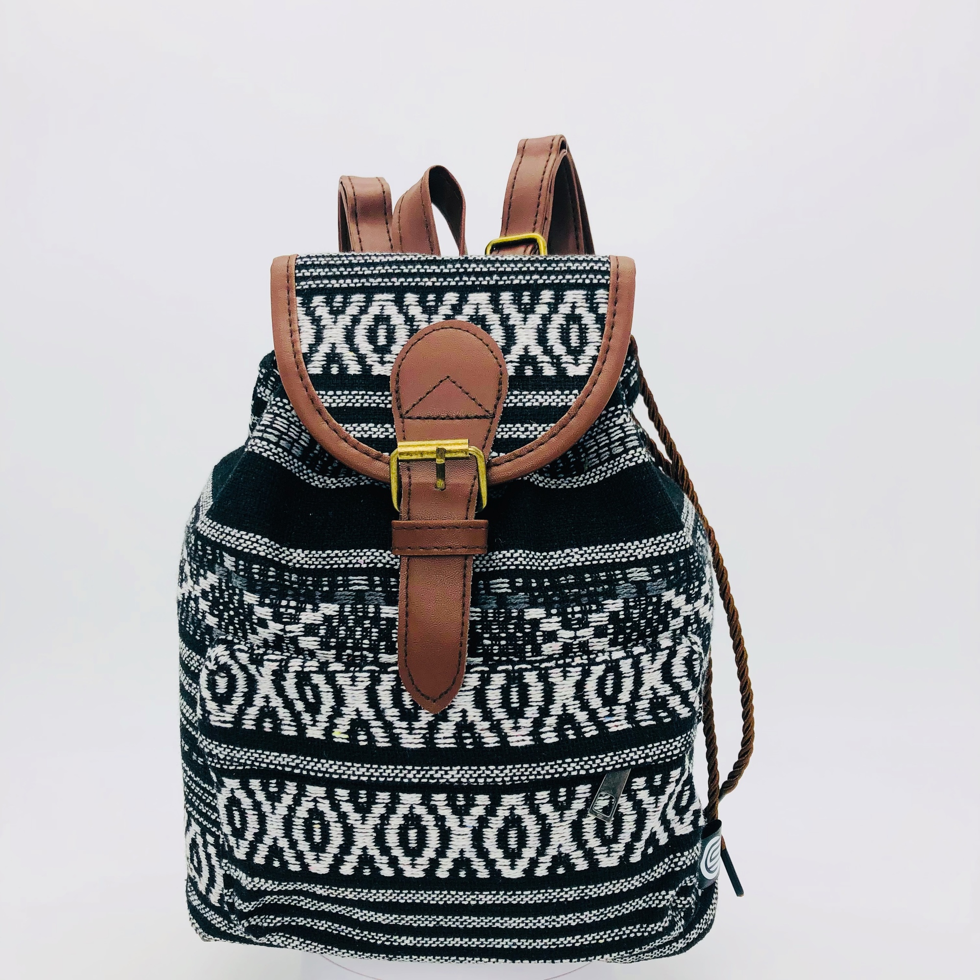 Nhava African Print Kente Inspired Mini Backpack