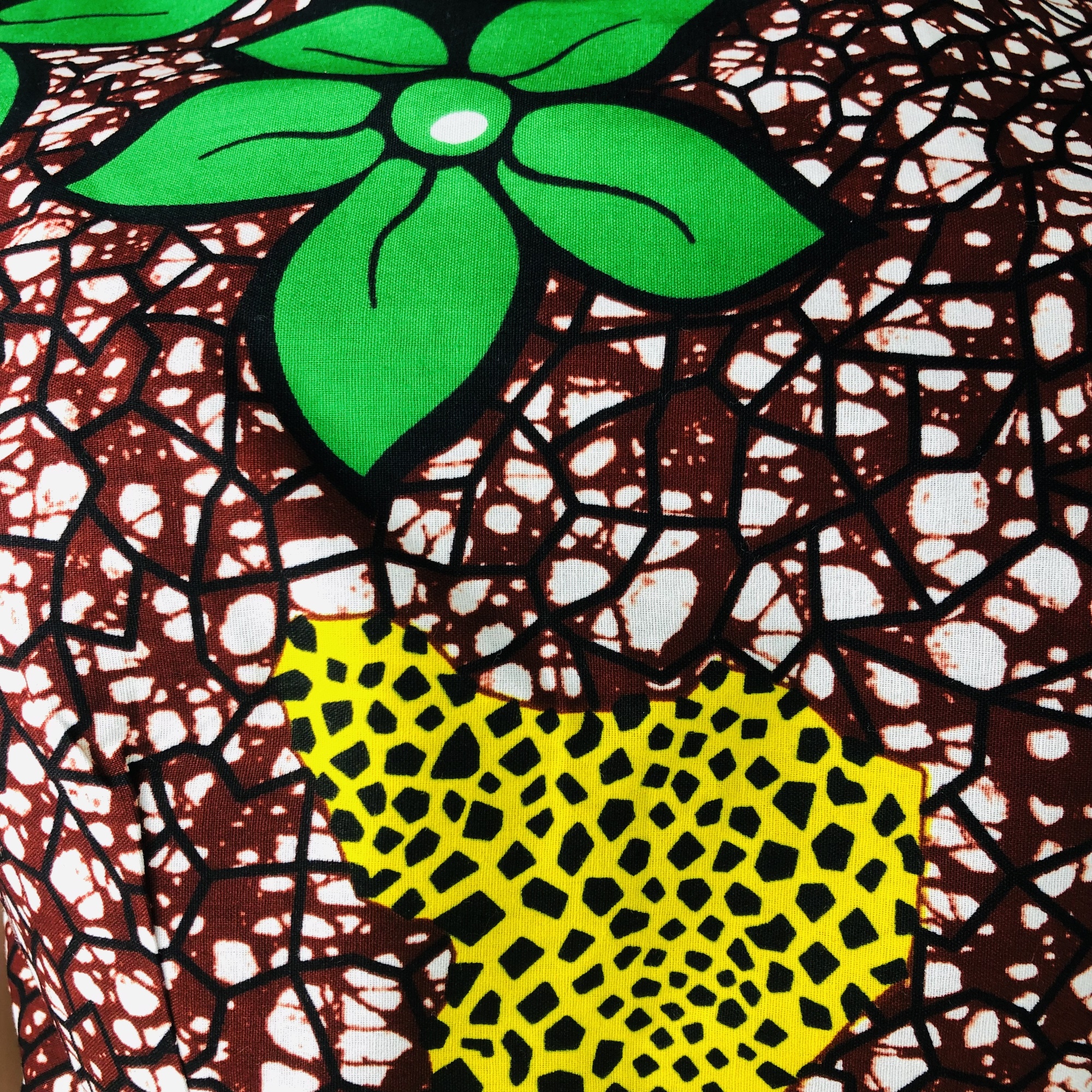 Runi African Colourful Green Print Pattern Ankara Shift Dress - Image 8