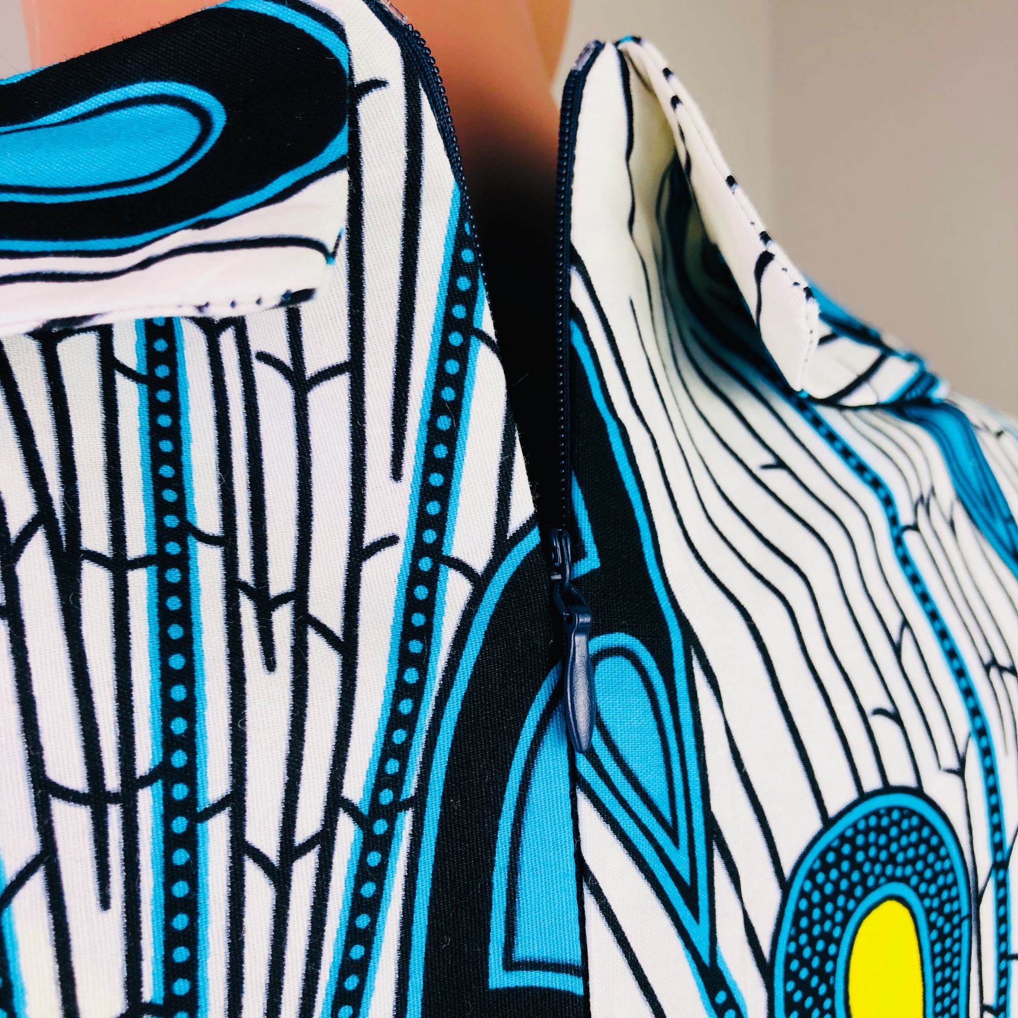 Tausi African Ankara Print Shift Dress - Image 6
