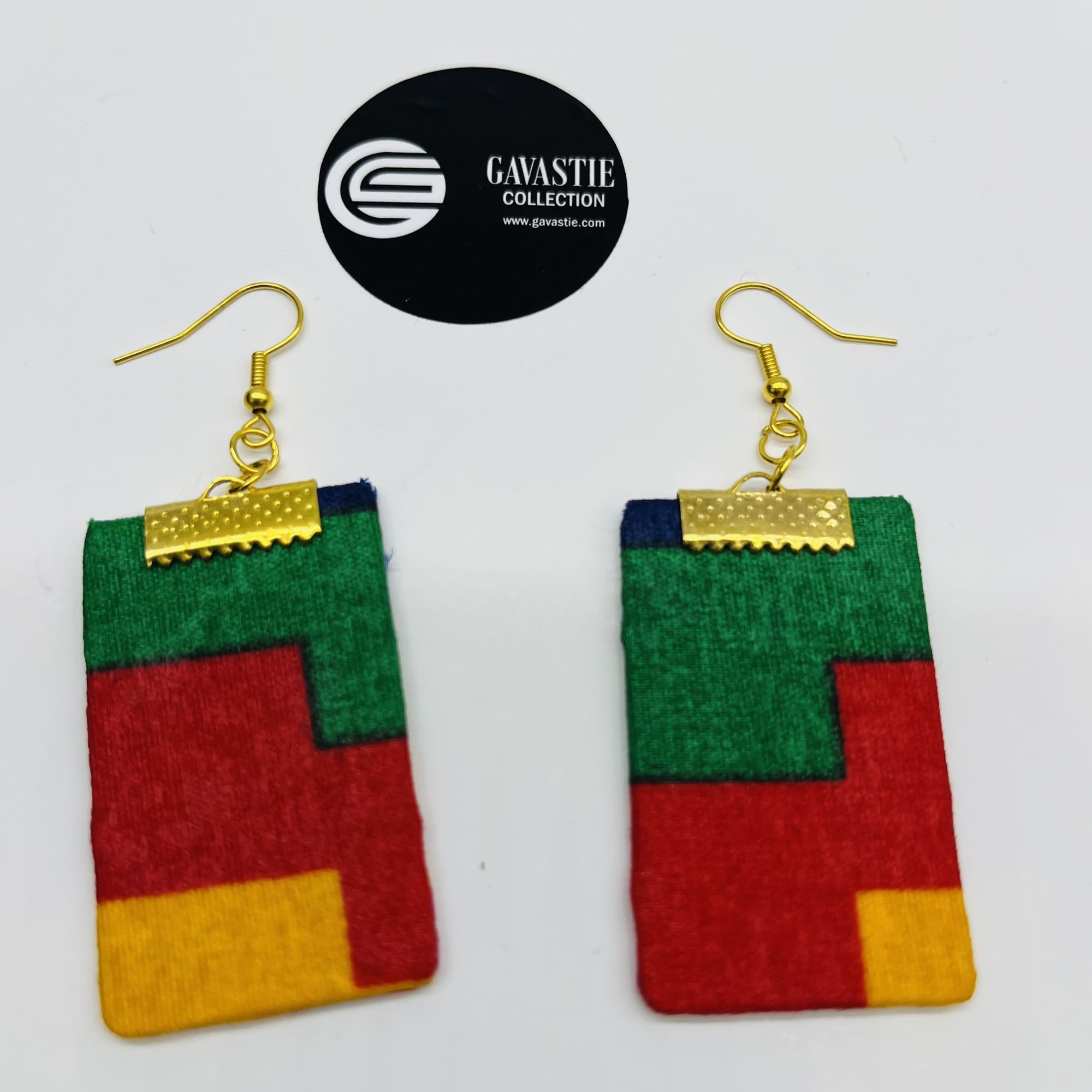 Chikumi African Kente Maasai Style Double Layer Boho Necklace Neck-ring and Matching Earrings - Image 11