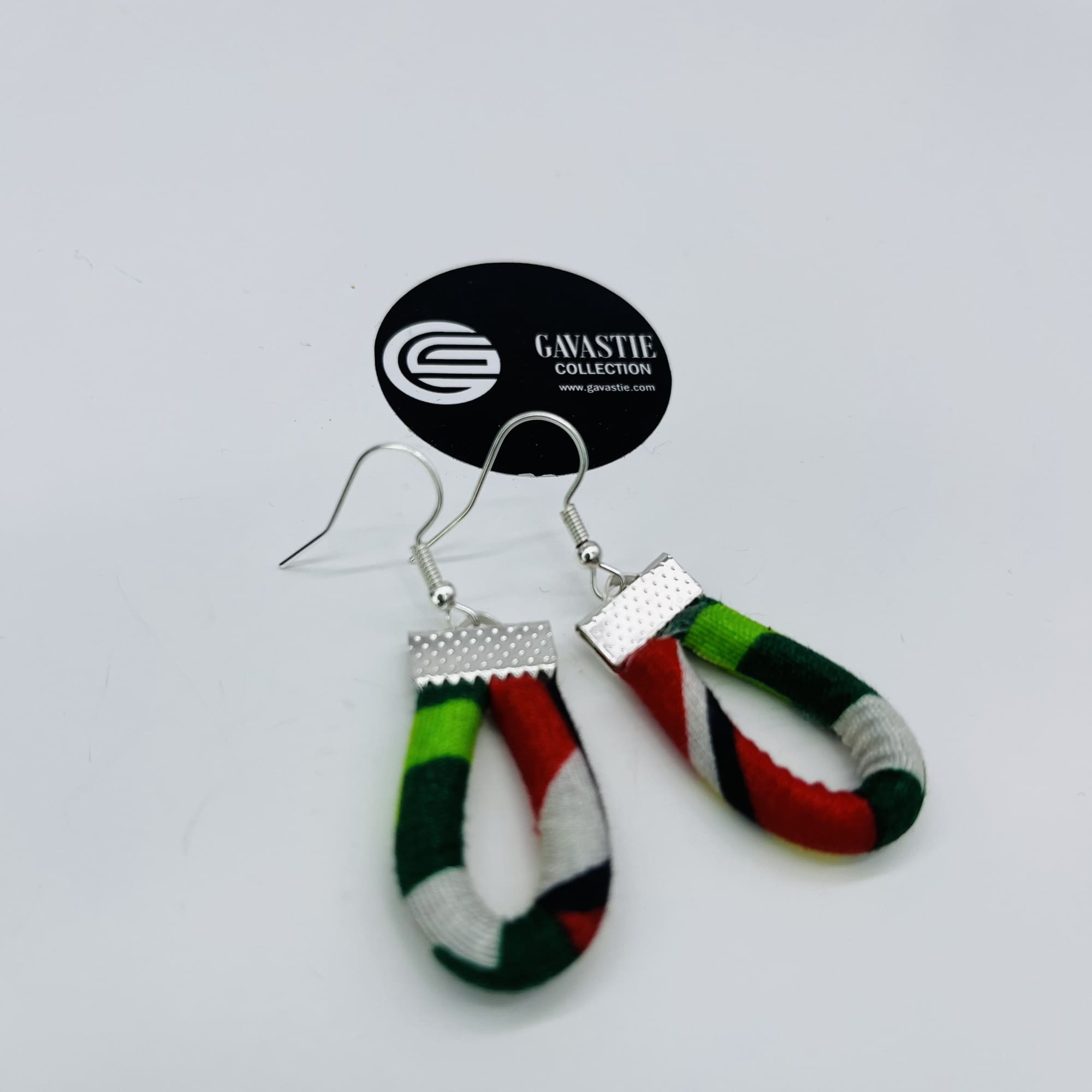 Kurume African Kente Maasai Style Double Layer Boho Necklace Neck-ring and Matching Earrings - Image 7