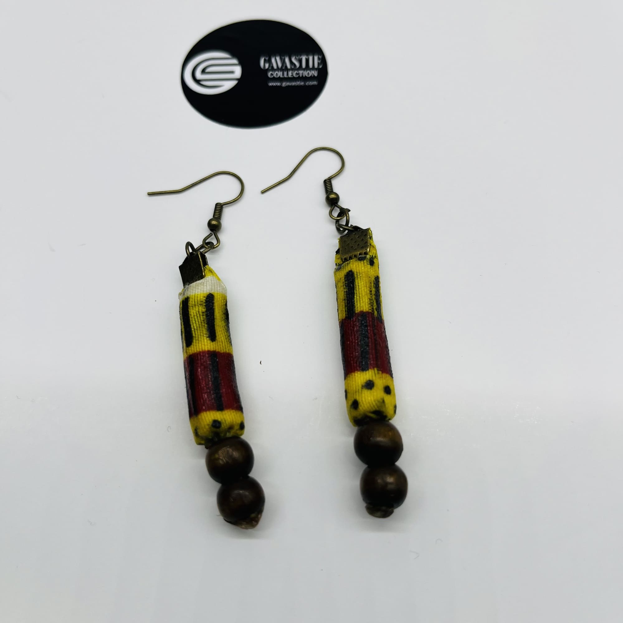 Matatu African Kente Maasai Style Boho Triple Layer Necklace Neck-ring with Matching Earrings - Image 3