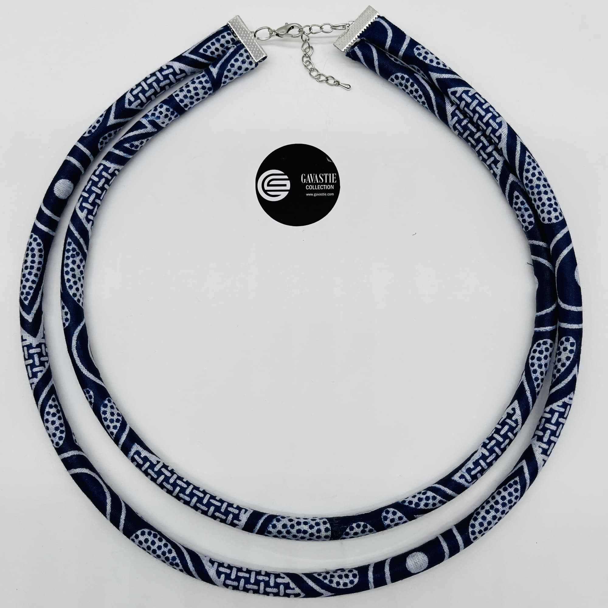 Nyamavhuvhu Double Layer African Maasai Style Boho Necklace/Headband Neck-ring and Tassel Earring Set - Image 3