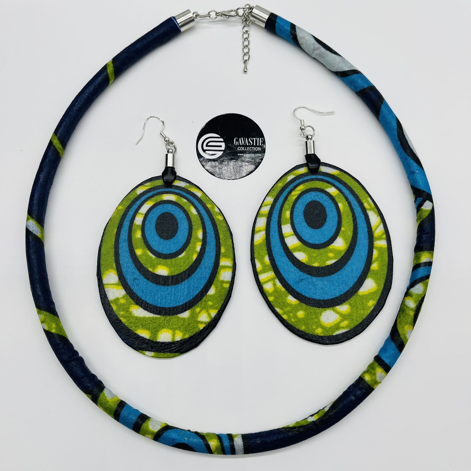 Tausi 8-piece Modular African Maasai Style Boho Necklace/Headband Neck-ring and Earring Set - Image 9