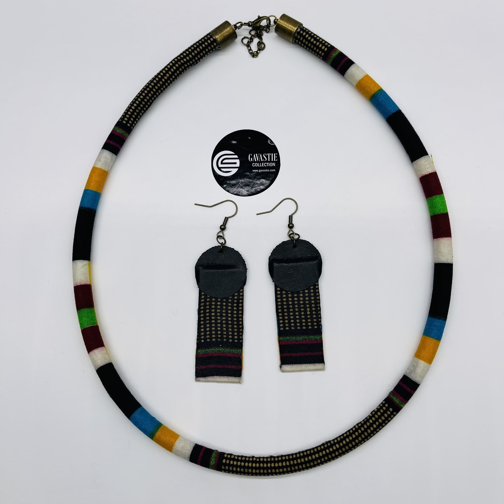 uNkwenkwezi African Maasai Style Boho Necklace/Headband Neck-ring with Matching Earrings - Image 6