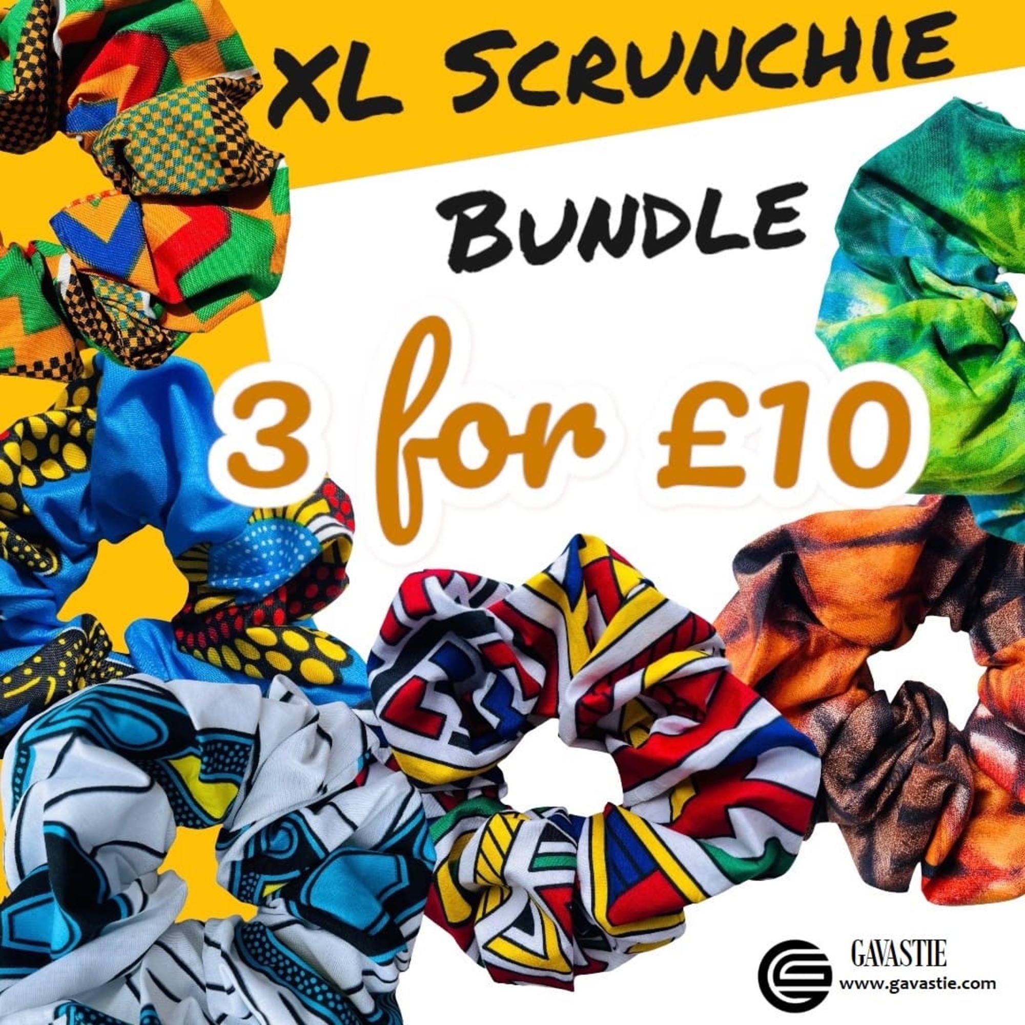 Scrunchie Jumbo XL Bundle 3 for £10