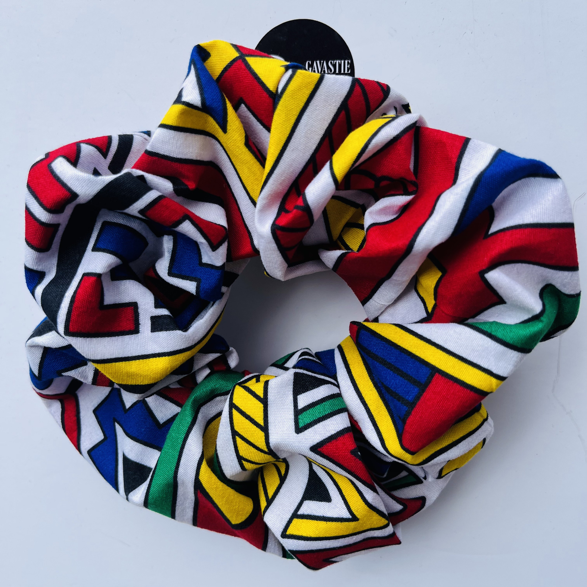 Scrunchie Jumbo XL Ndebele Print African Print colourful