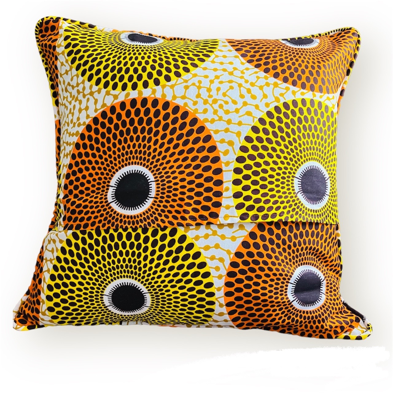 Nyuchi Bee on African Print Nsu Bura Ankara Tribal Ethnic Colourful Cushion - Image 10