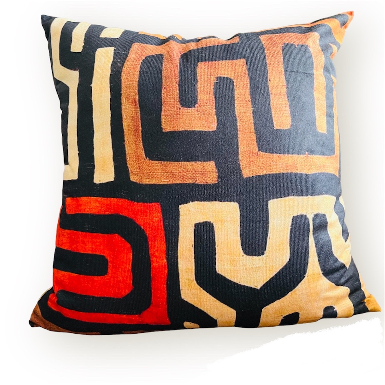 Piri African Mudcloth Bogolan Inspired Print Cushion