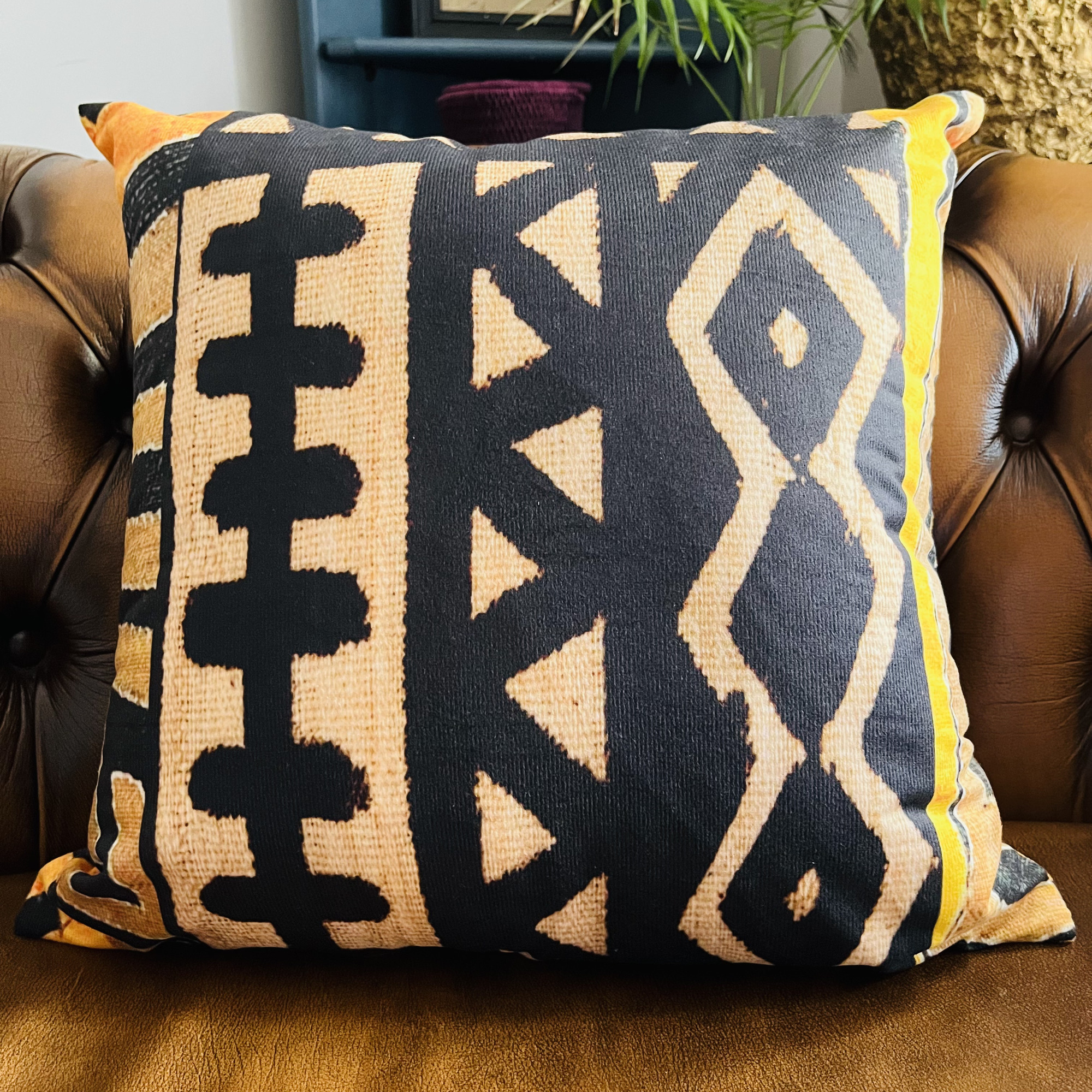 Potsi African Mudcloth Bogolan Inspired Print Cushion - Image 6