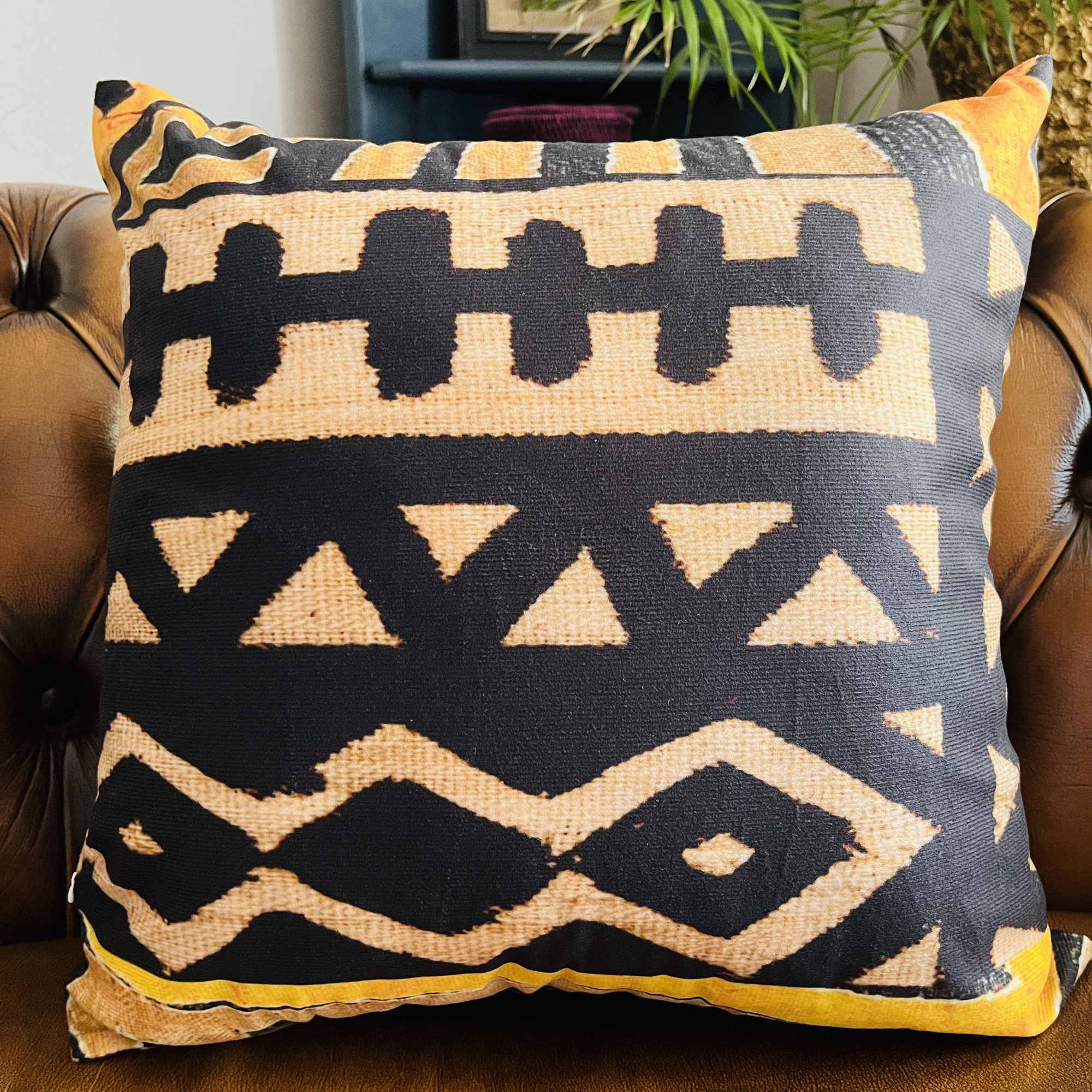 Potsi African Mudcloth Bogolan Inspired Print Cushion - Image 5