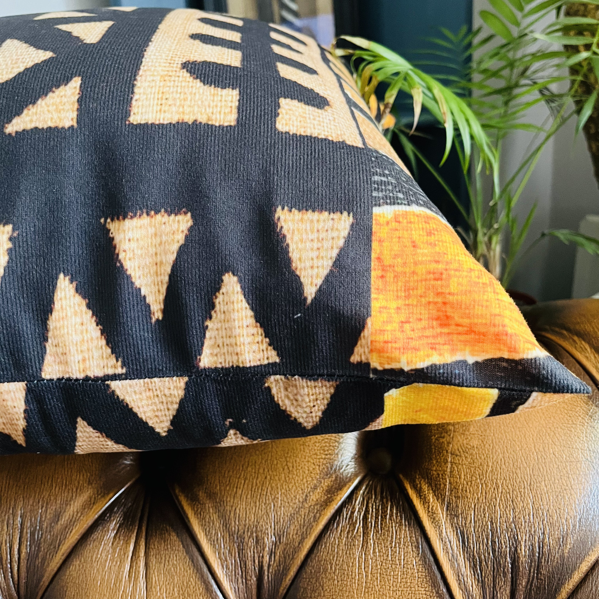 Potsi African Mudcloth Bogolan Inspired Print Cushion - Image 4